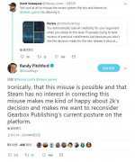  steam游戏Gearbox CEO因负评对Epic商城独占立